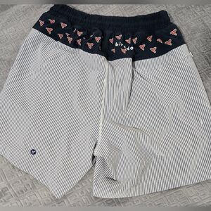 Birddogs - Striped Lounge Shorts with Logo Accents